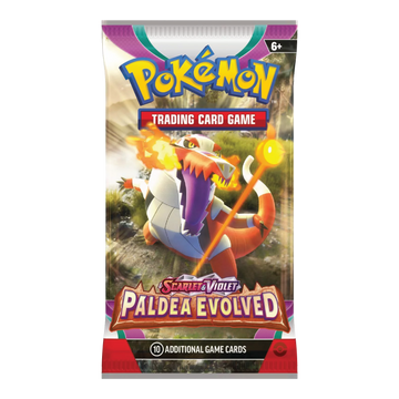 Pokémon TCG Paldea Evolved Booster Pack met Skeledirge Artwork