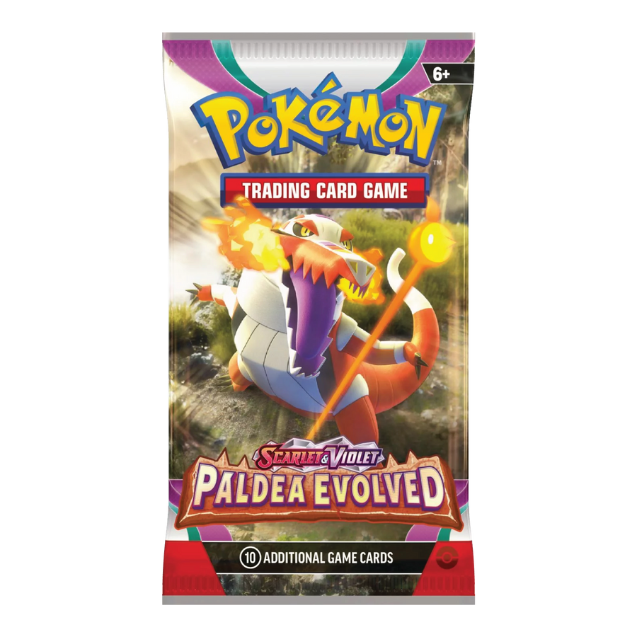 Pokémon TCG Paldea Evolved Booster Pack met Skeledirge Artwork