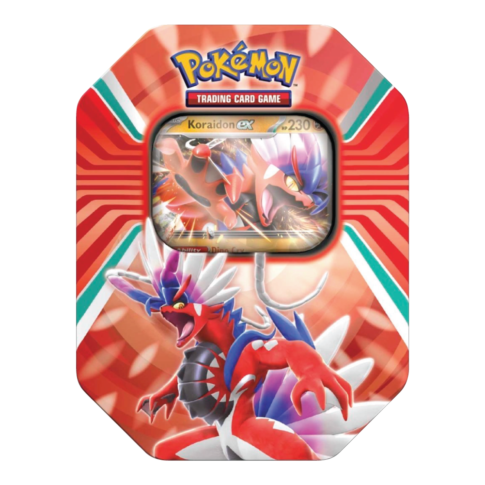 Pokémon TCG Paldea Legends Tin met Koraidon Art en Promo