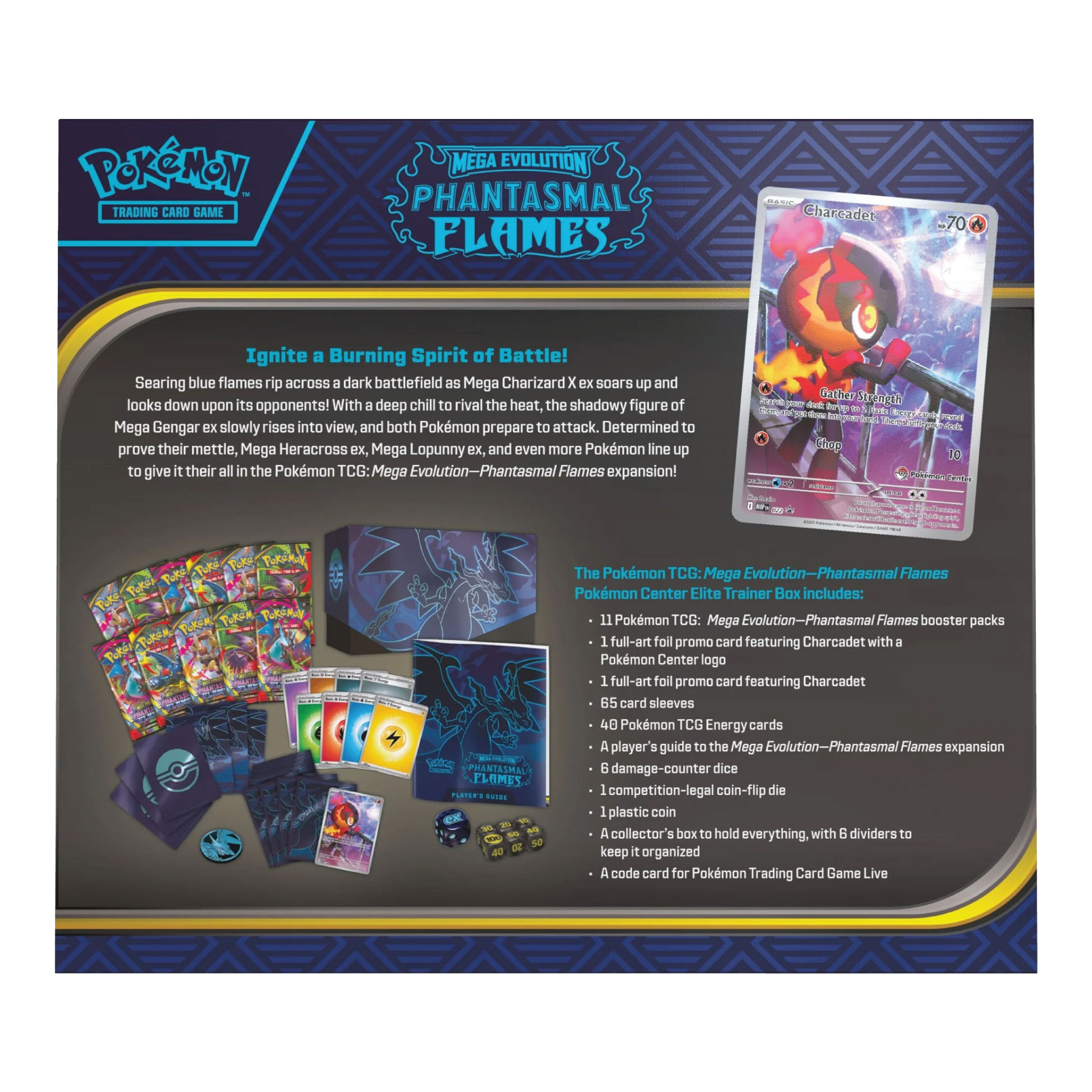 Achterkant van Phantasmal Flames ETB