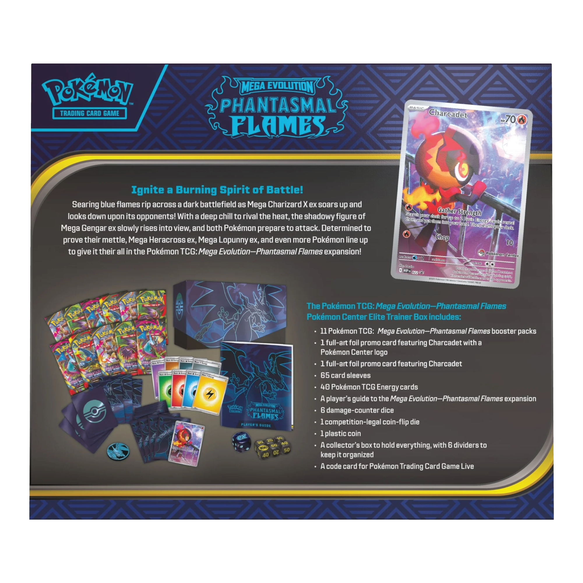 Achterkant van Phantasmal Flames ETB