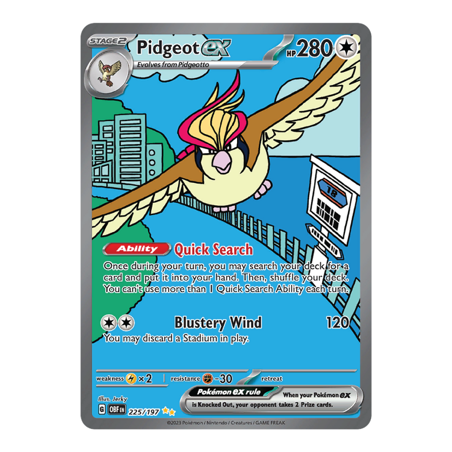 Pidgeot ex OBF 225/197