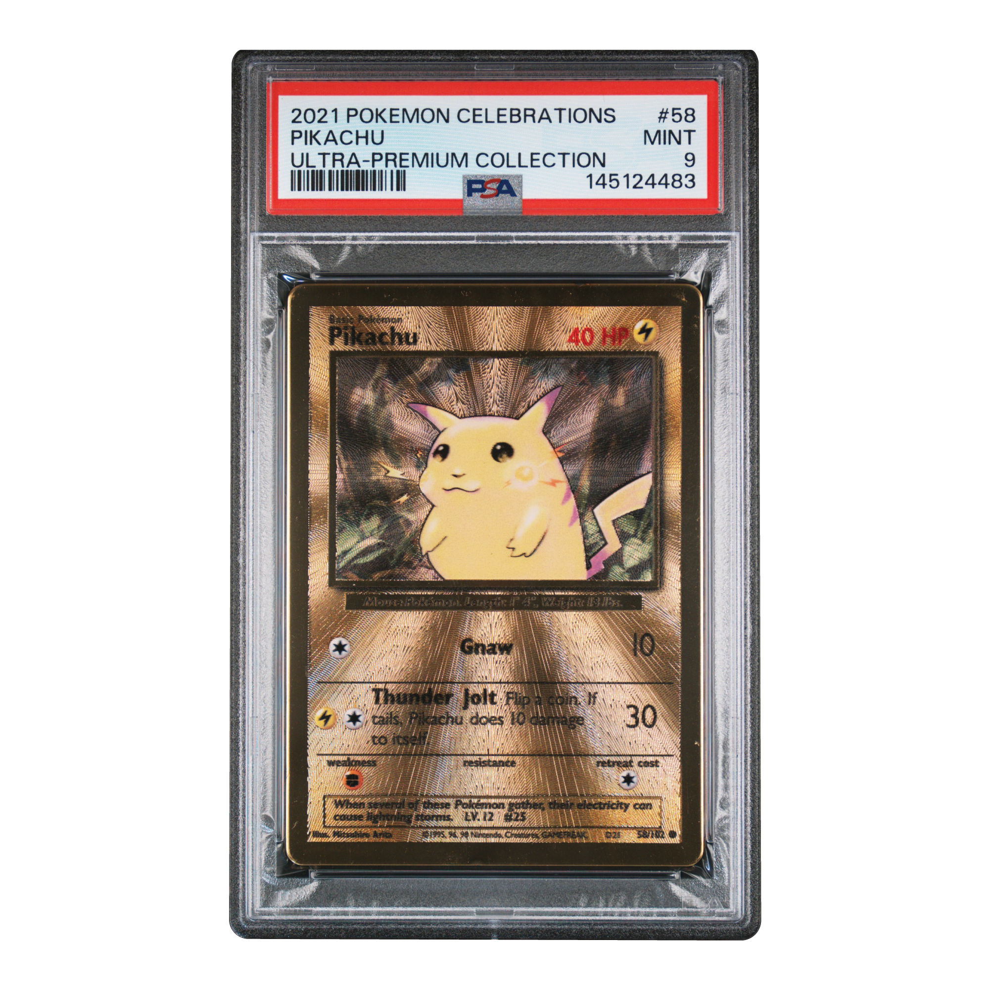Pikachu CEL BS 58 PSA 9