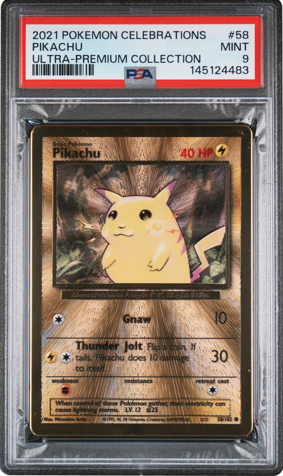 Pikachu CEL BS 58 PSA 9