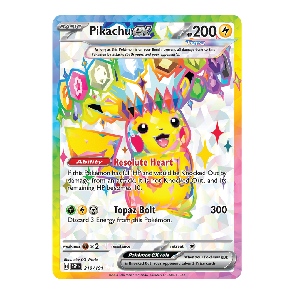 Pikachu ex SSP 219/191