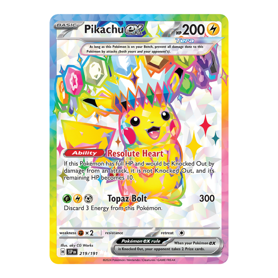 Pikachu ex SSP 219/191