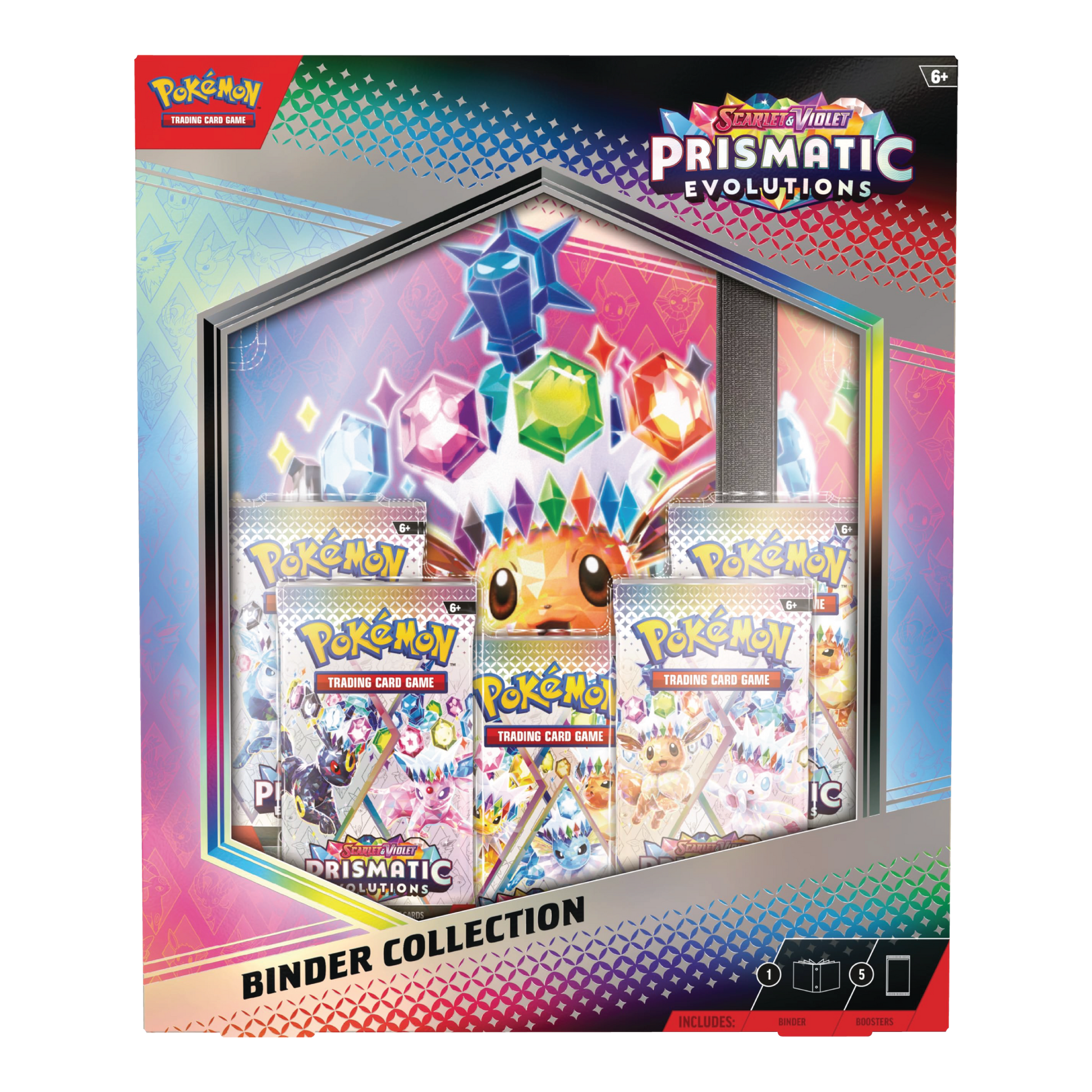 Voorkant van Prismatic Evolutions Binder Collection