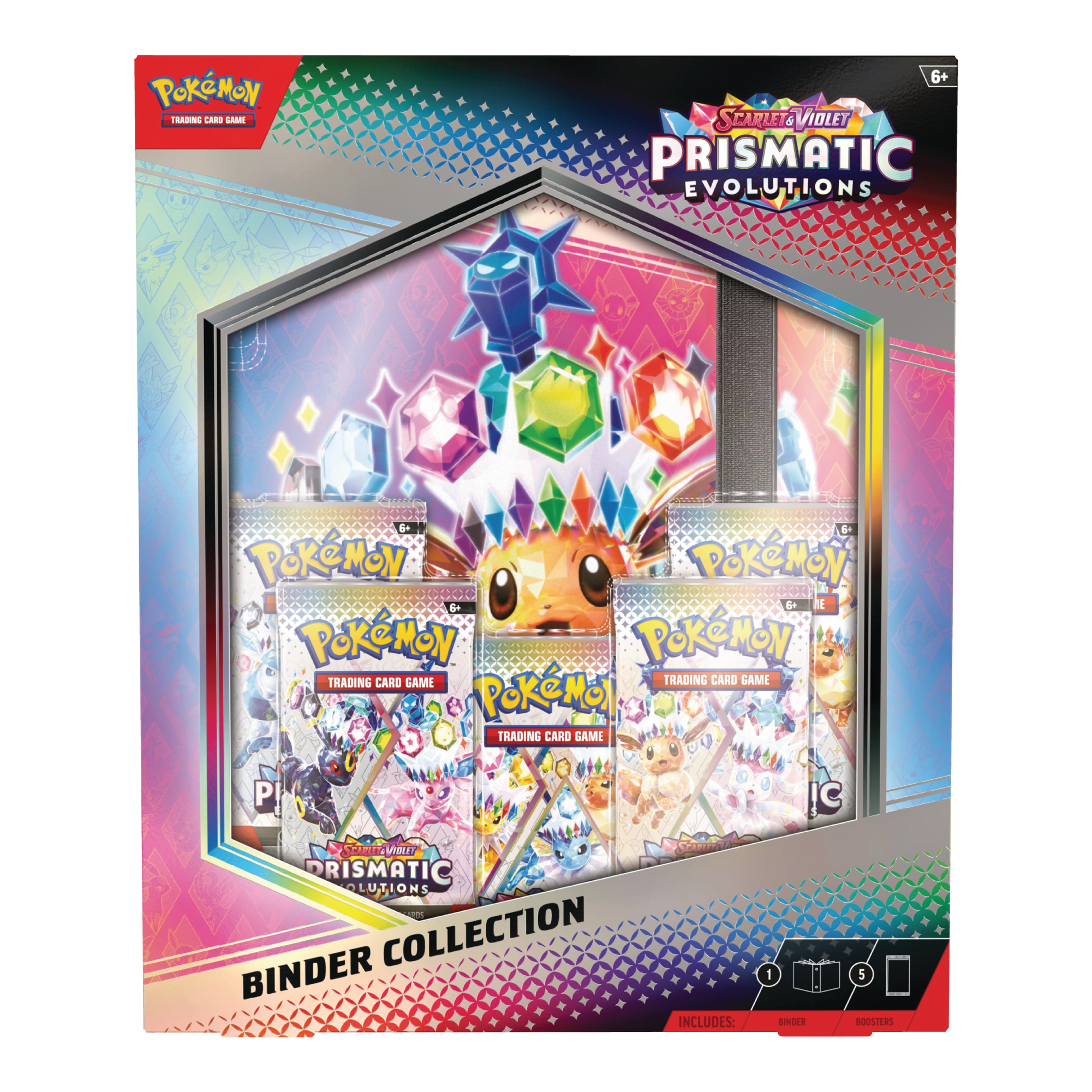 Voorkant van Prismatic Evolutions Binder Collection