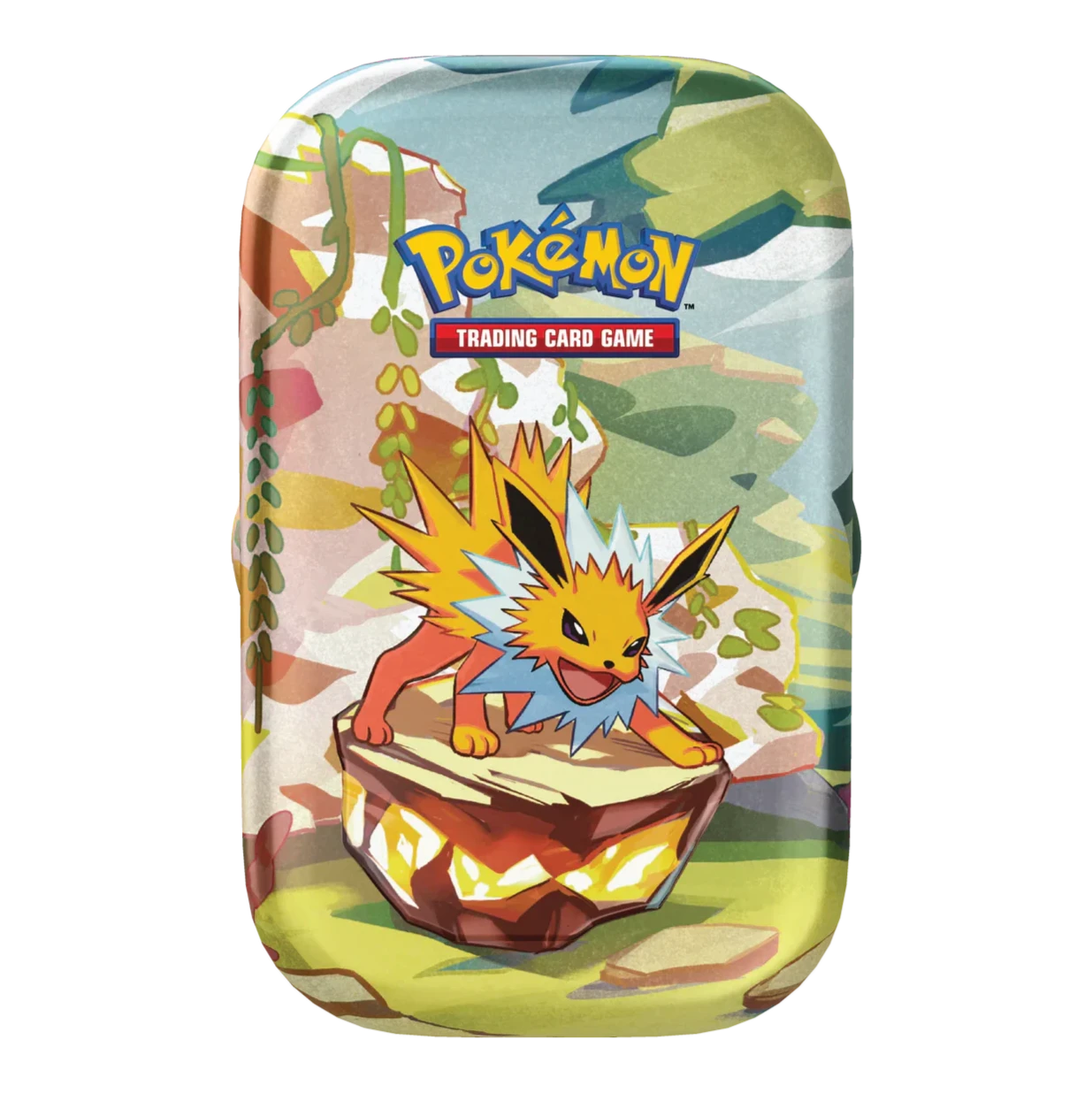 Pokémon Prismatic Evolutions Mini Tin met Jolteon ontwerp