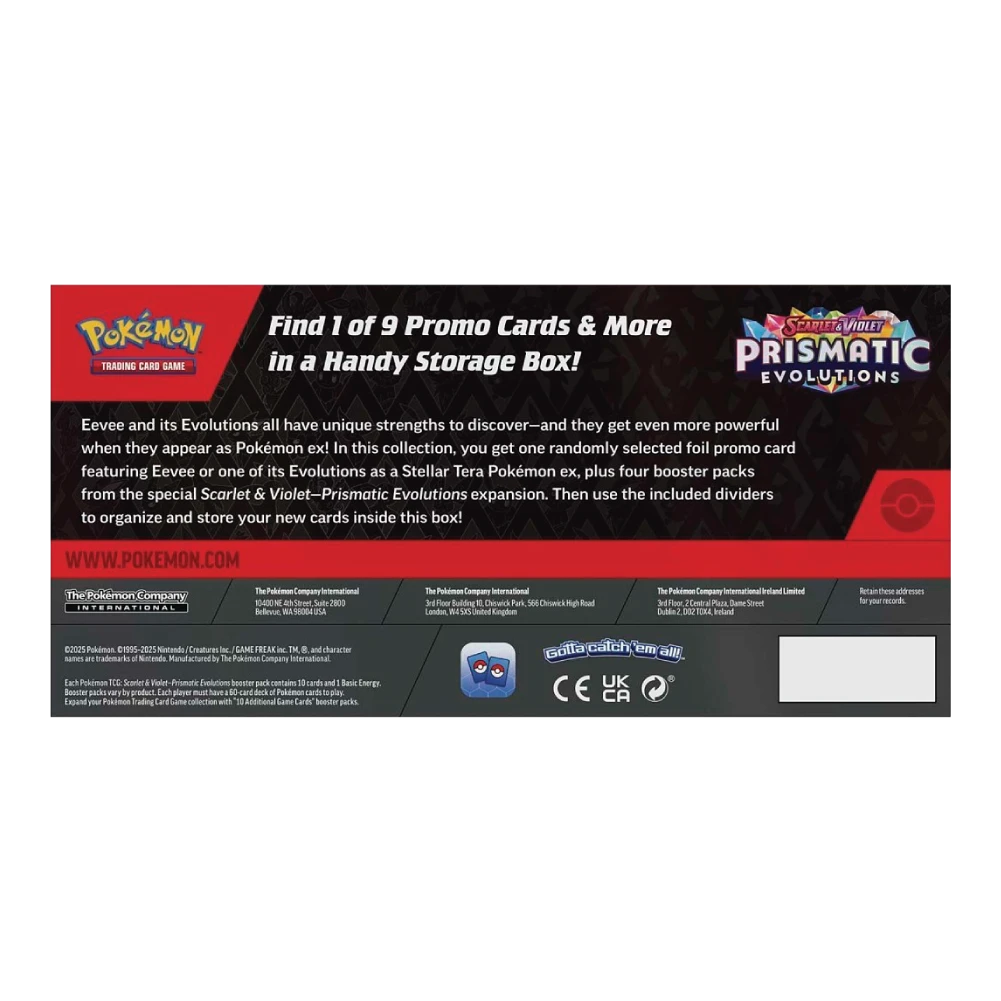 Prismatic Evolutions Surprise Box Onderkant