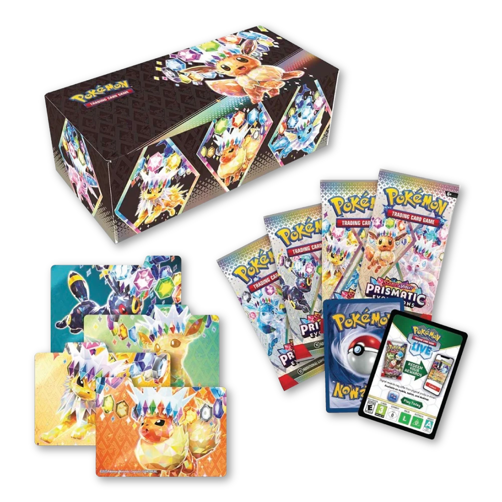 Prismatic Evolutions Surprise Box Inhoud