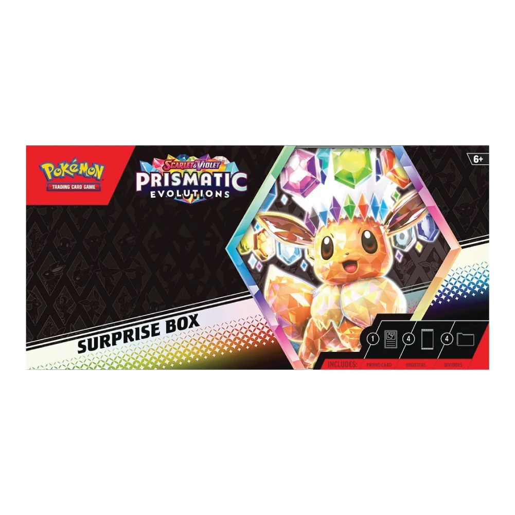 Prismatic Evolutions Surprise Box Bovenkant