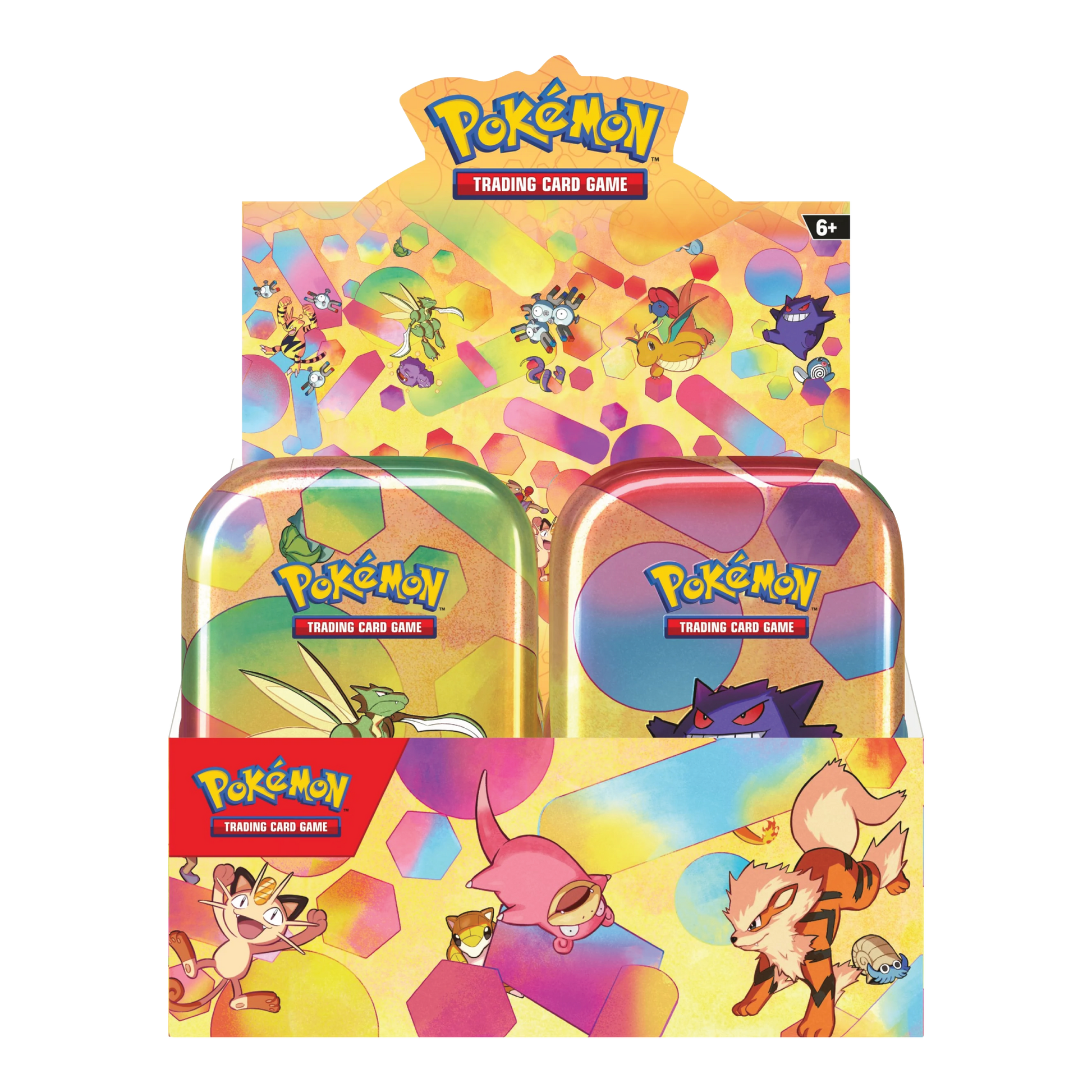 Achterkant van Scarlet & Violet 151 Mini Tin Display