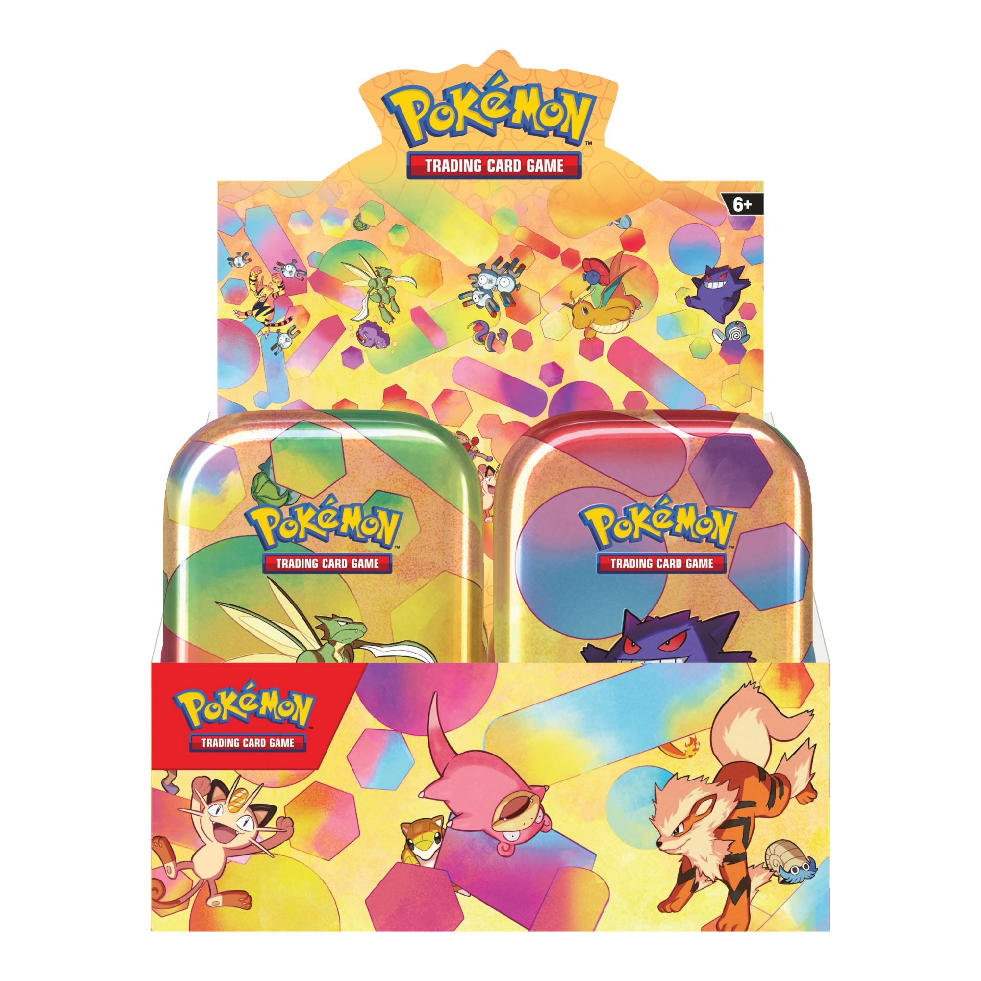 Achterkant van Scarlet & Violet 151 Mini Tin Display