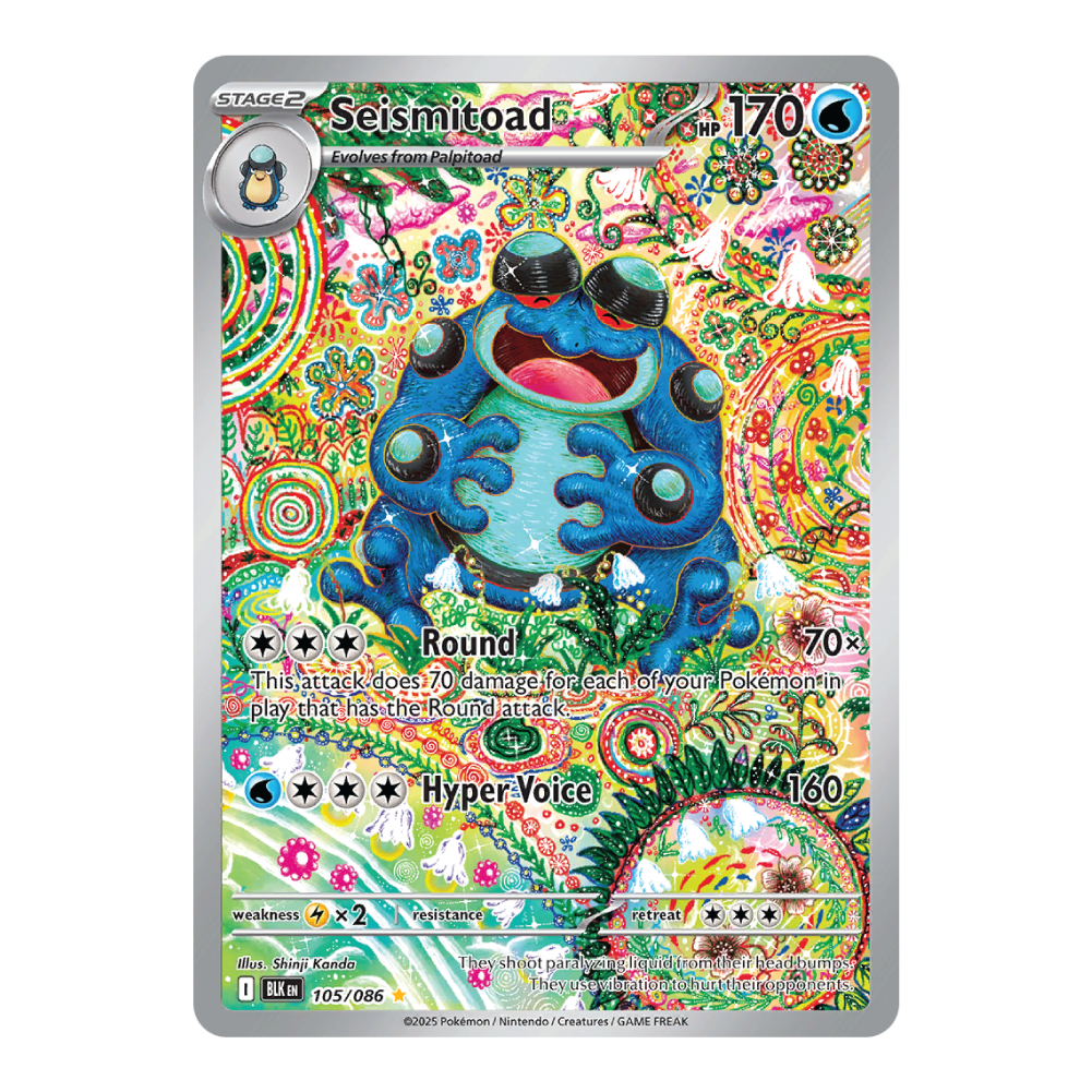 Seismitoad BLK 105/086