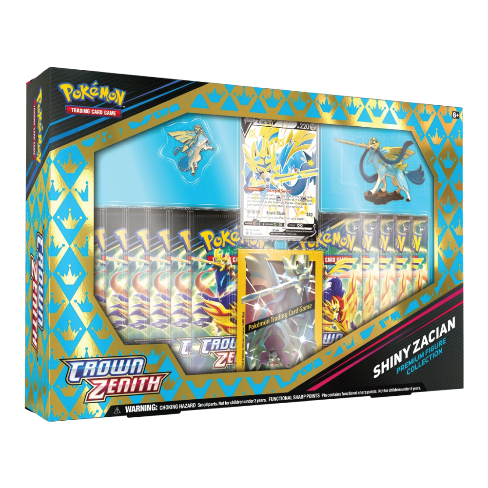 Pokémon TCG Crown Zenith Shiny Zacian Premium Figure Collection