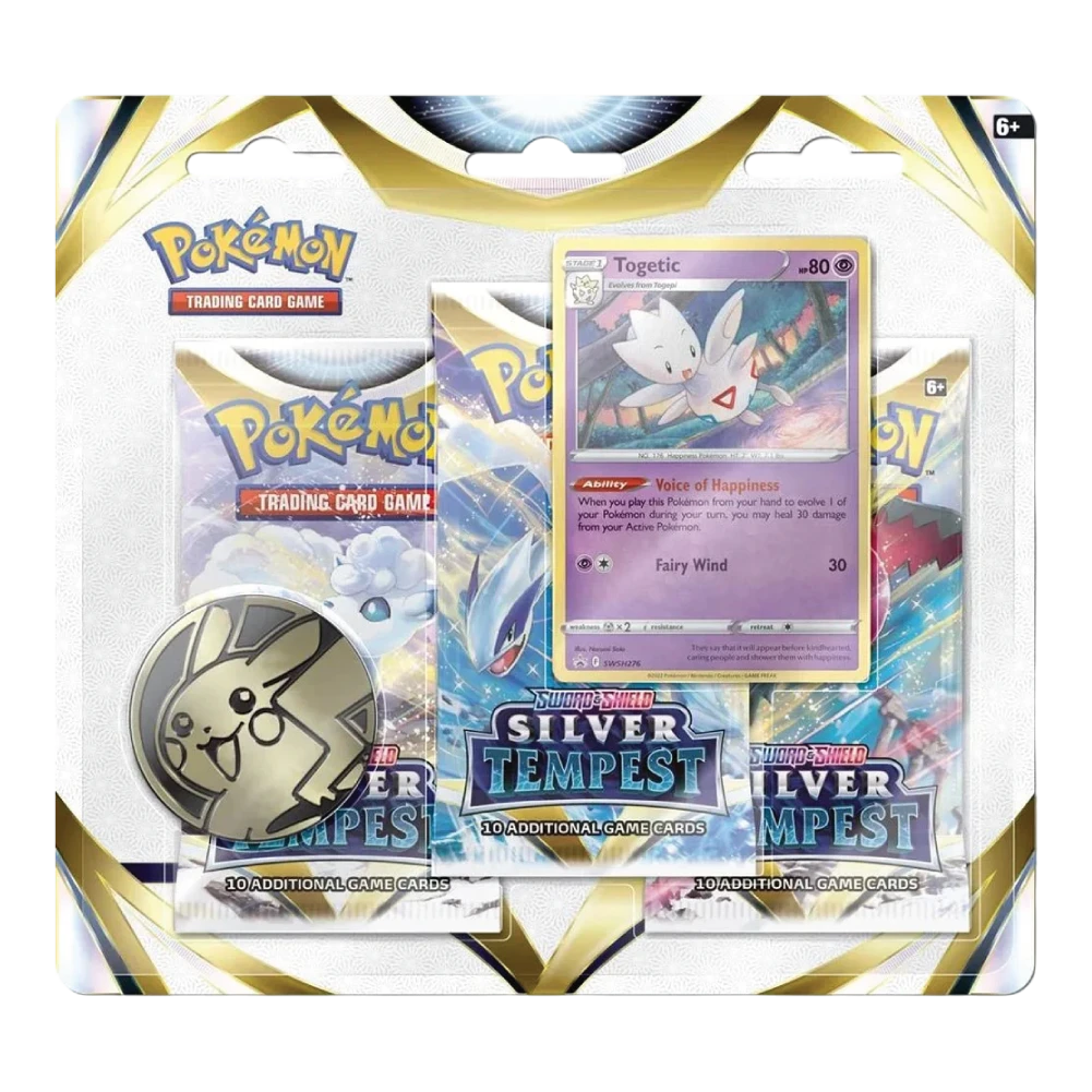 Pokémon TCG Silver Tempest 3-Pack Blister Togetic
