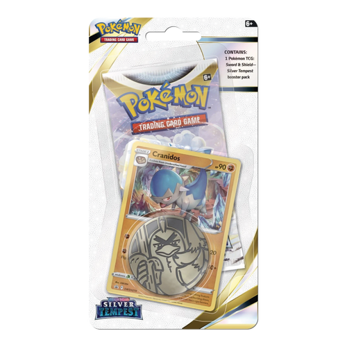 Pokémon TCG Sword & Shield Silver Tempest Checklane Blister Cranidos