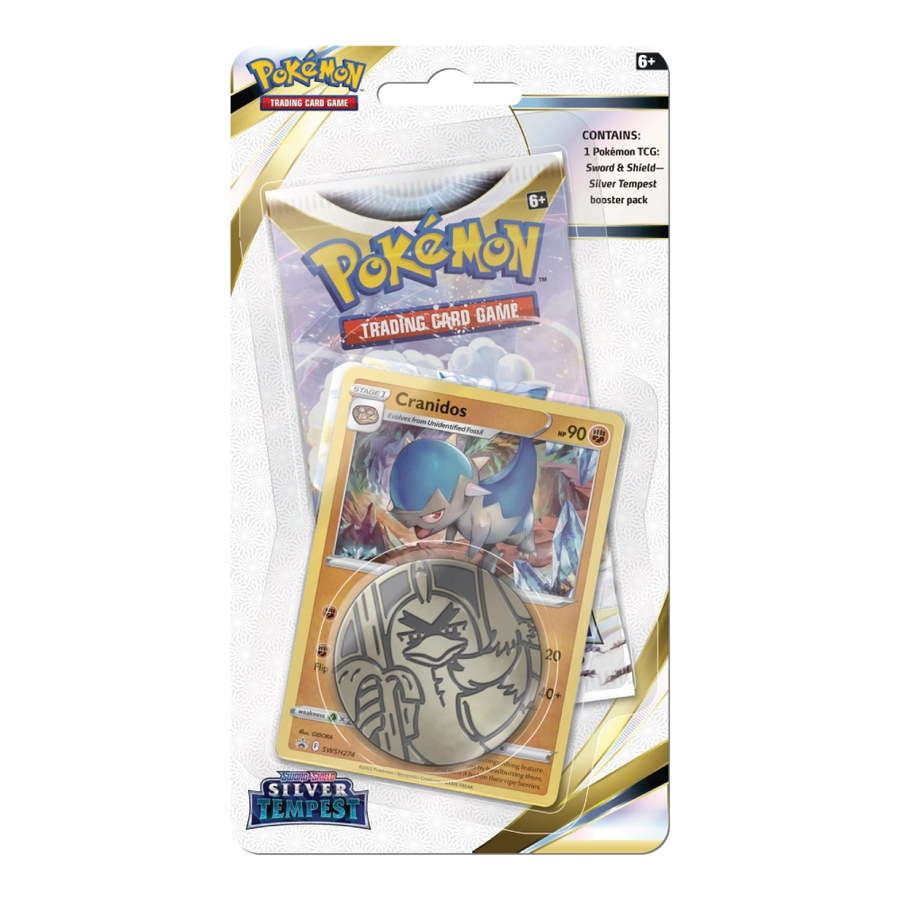 Pokémon TCG Sword & Shield Silver Tempest Checklane Blister Cranidos