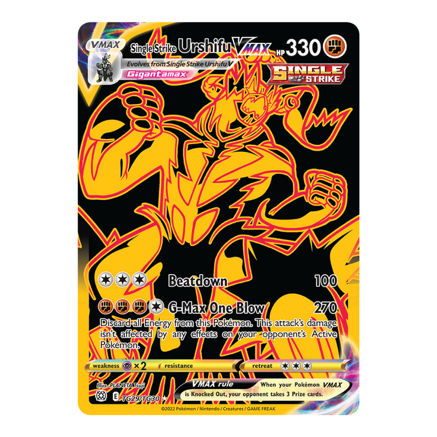 Single Strike Urshifu VMAX BRS TG29/TG30