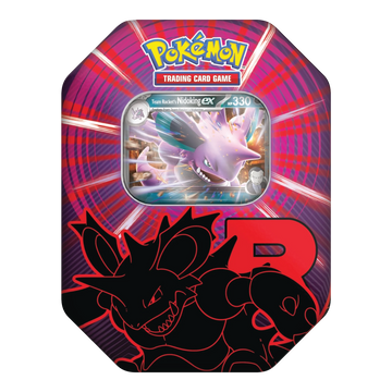Pokémon TCG Team Rocket Tin met Nidoking ex Art en Promo