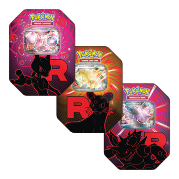 Pokémon TCG Team Rocket Tin Set van 3