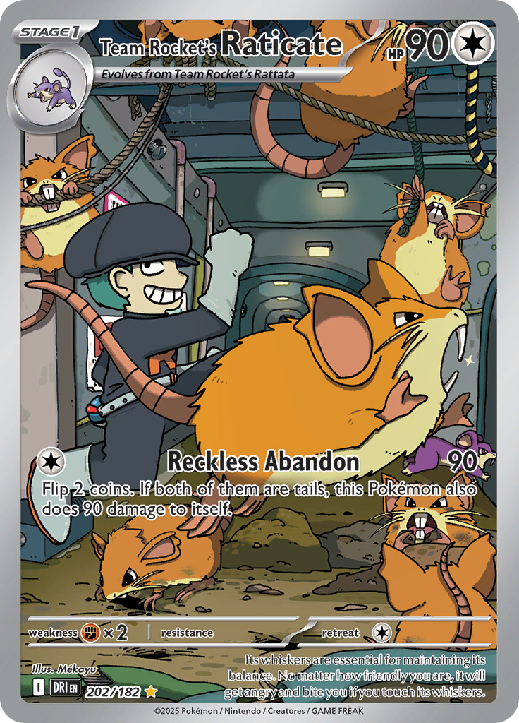 Team Rocket's Raticate DRI 202/182