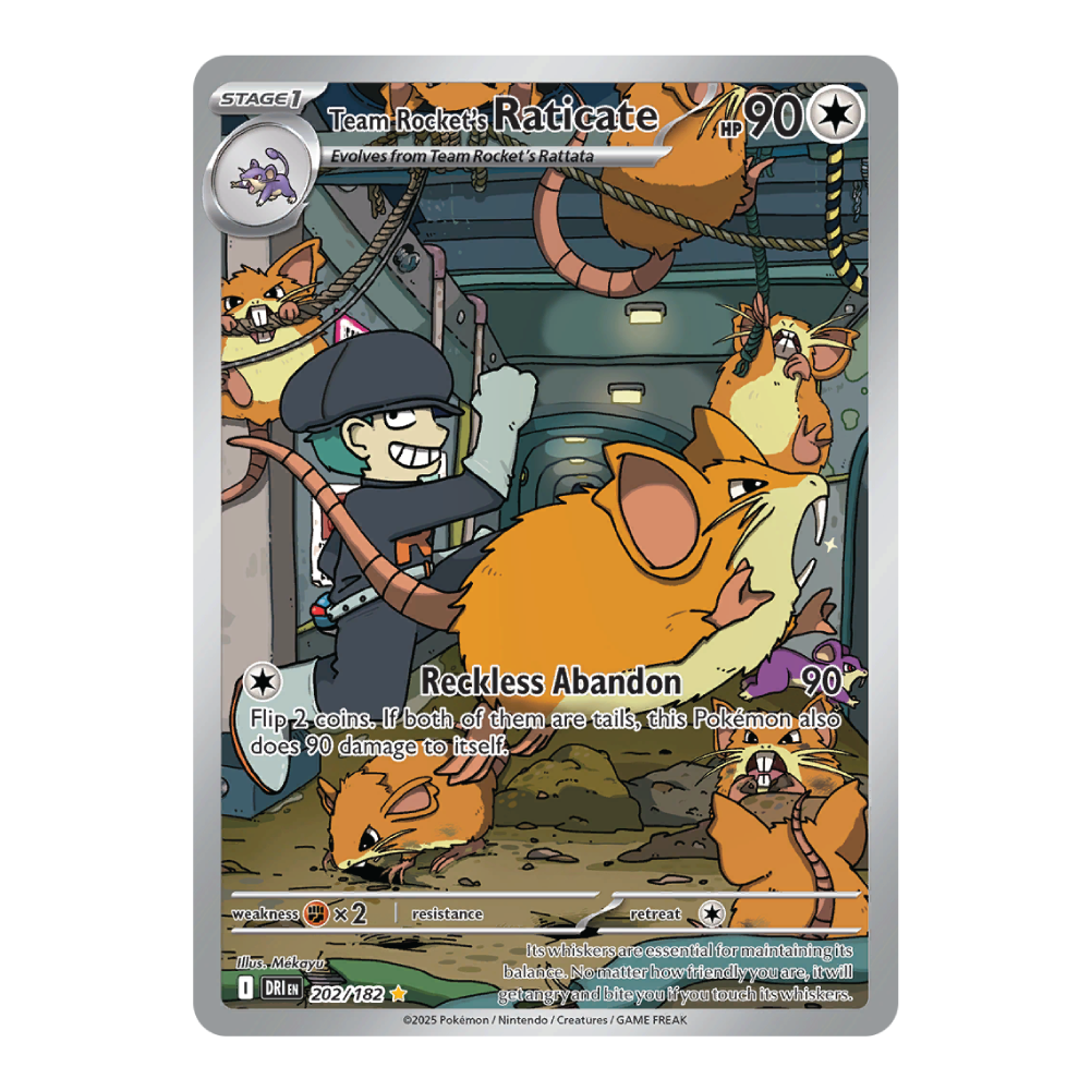 Team Rocket's Raticate DRI 202/182