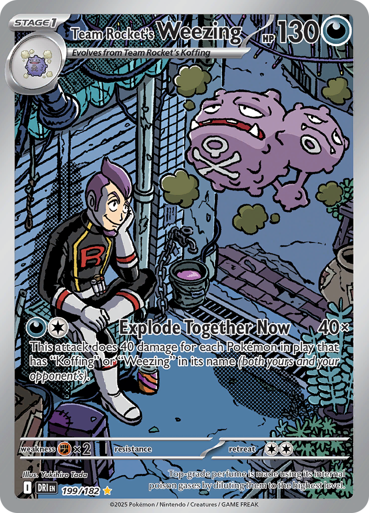 Team Rocket's Weezing DRI 199/182