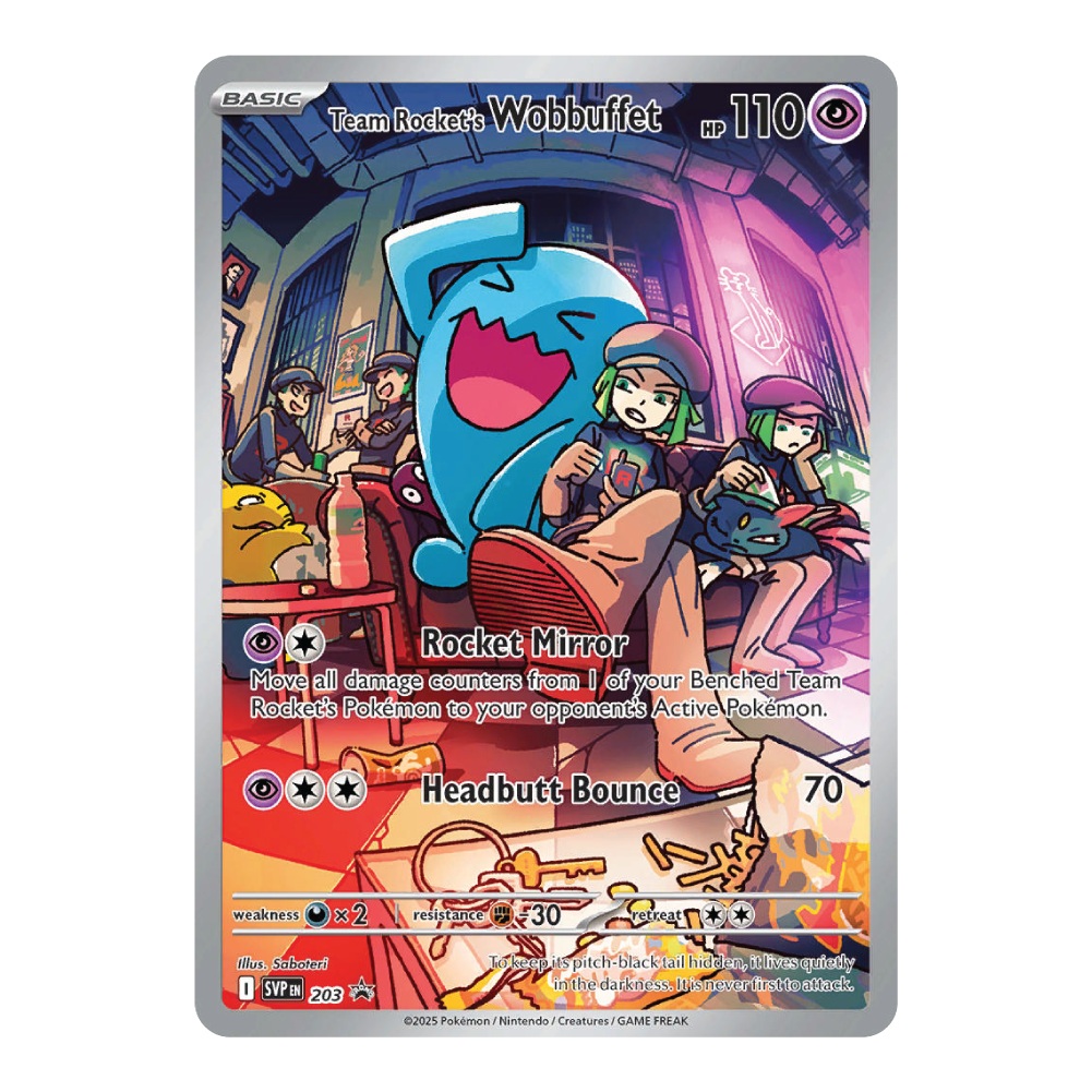 Team Rocket's Wobbuffet SVP203