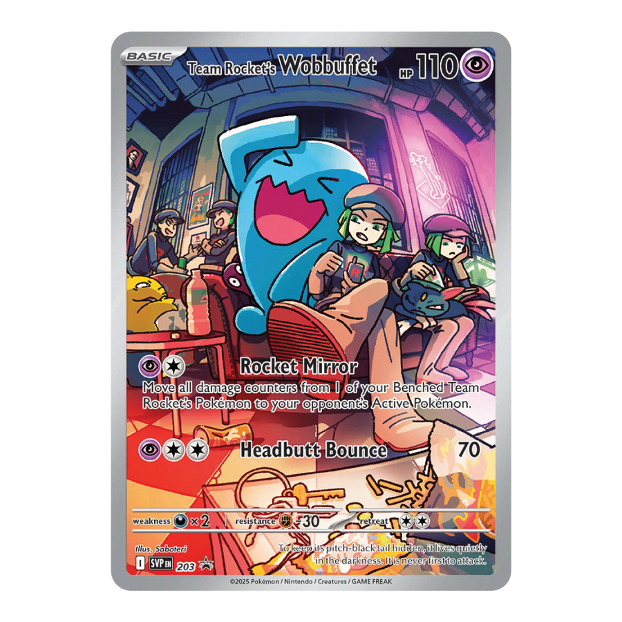 Team Rocket's Wobbuffet SVP203