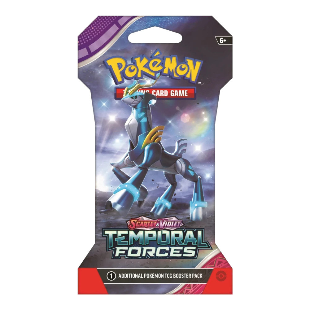Pokémon TCG Temporal Forces Sleeved Booster Pack Iron Crownex Artwork