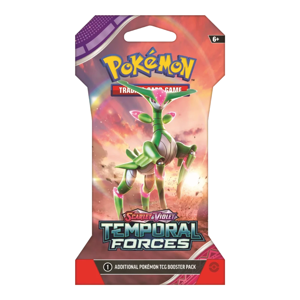 Pokémon TCG Temporal Forces Sleeved Booster Pack Iron Leaves ex Artwork