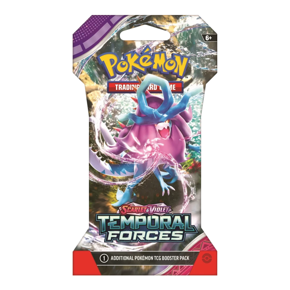 Pokémon TCG Temporal Forces Sleeved Booster Pack Walking Wake ex Artwork
