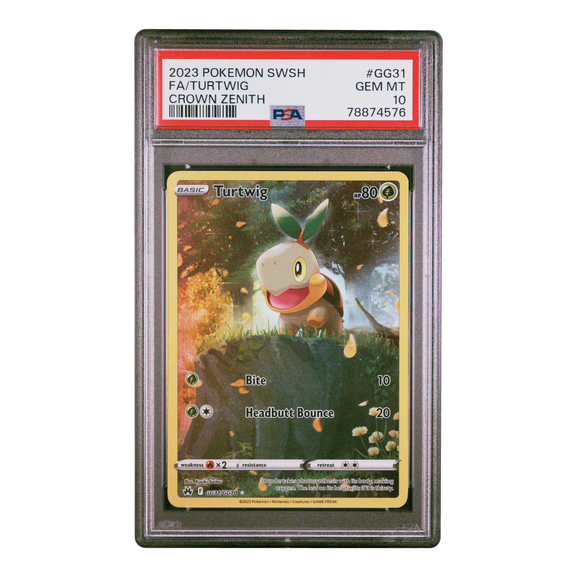 Turtwig CRZ GG31/GG70 PSA 10