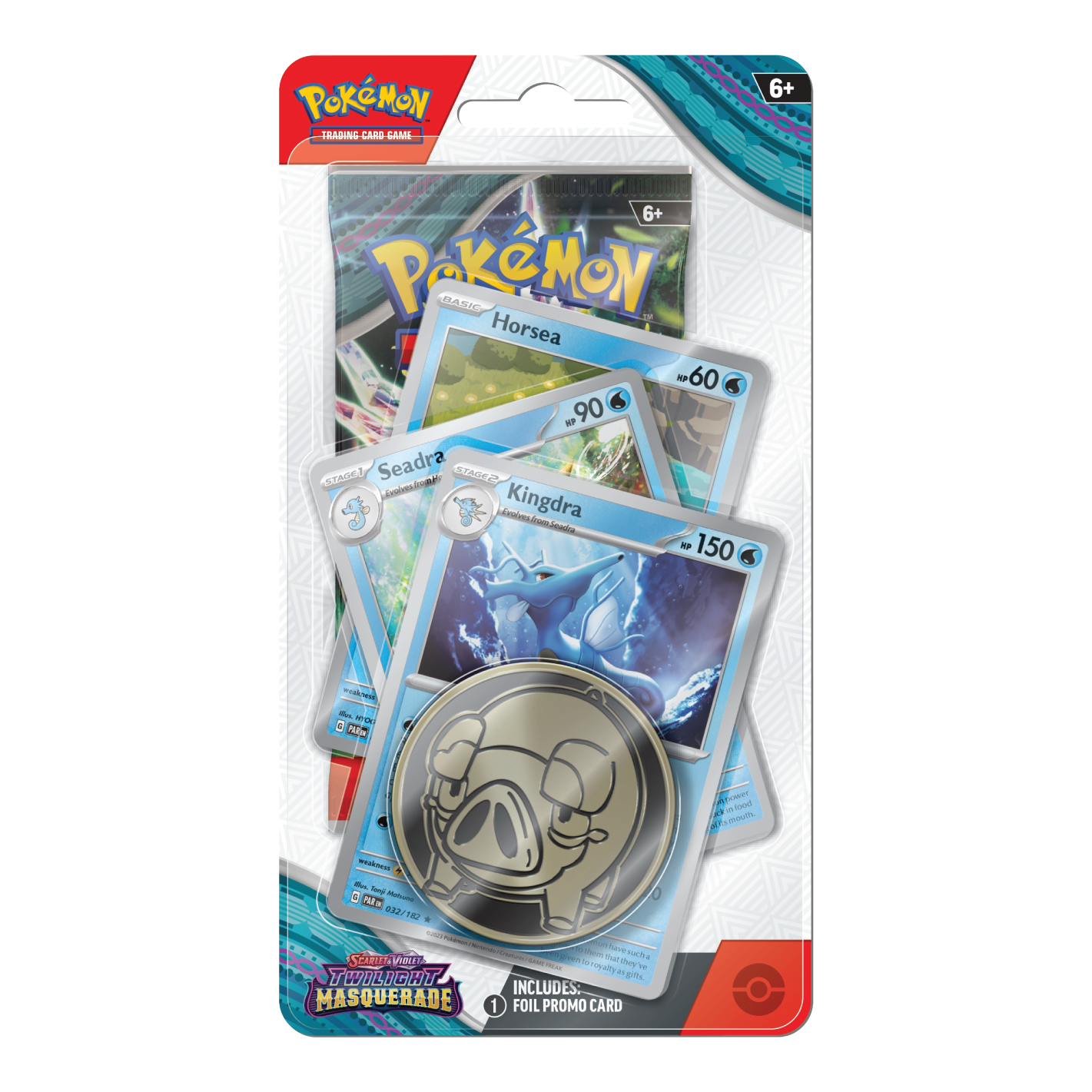 Pokémon TCG Scarlet & Violet Twilight Masquerade Premium Checklane Blister met Kingdra Evolutielijn Promo