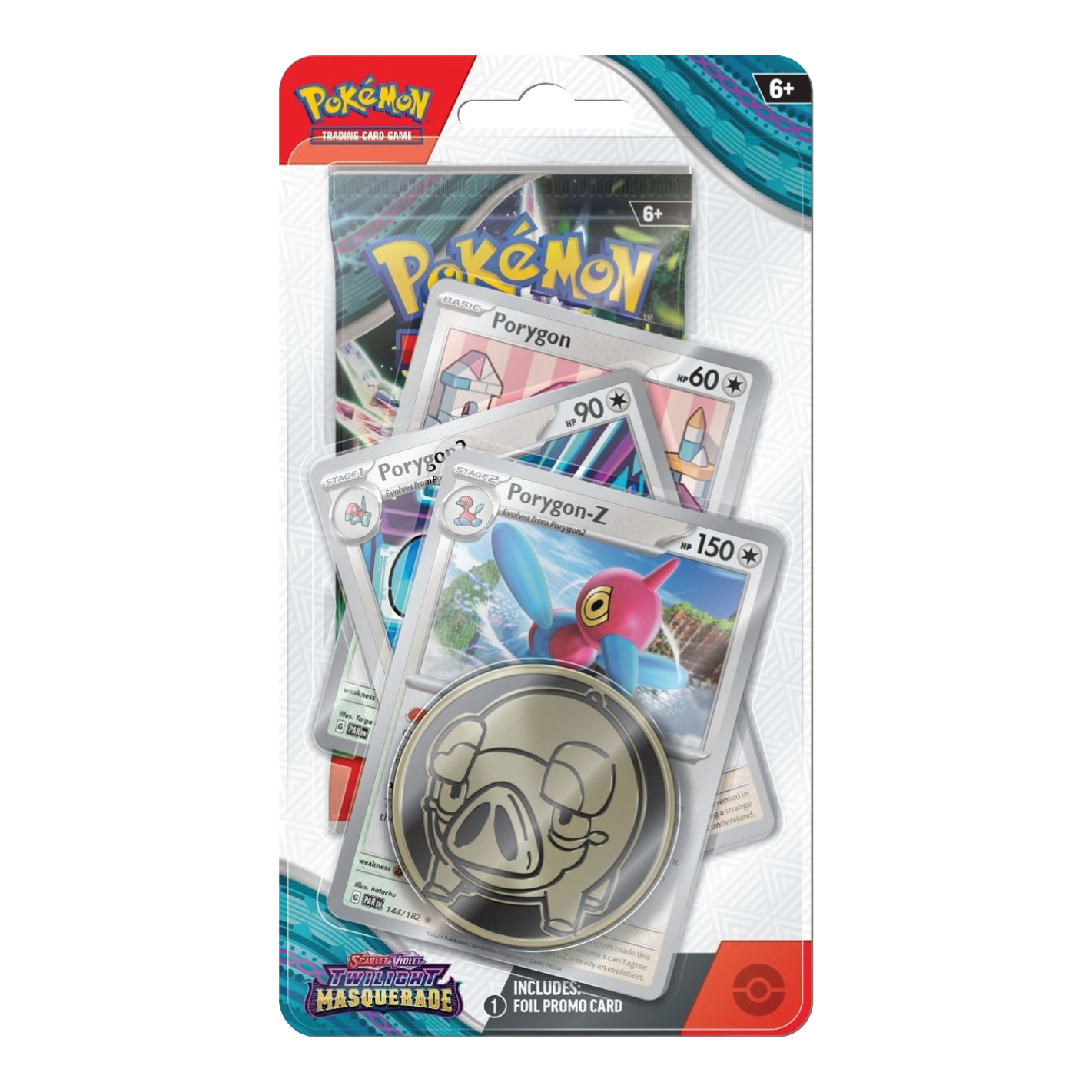 Pokémon TCG Scarlet & Violet Twilight Masquerade Premium Checklane Blister met Porygon-Z Evolutielijn Promo