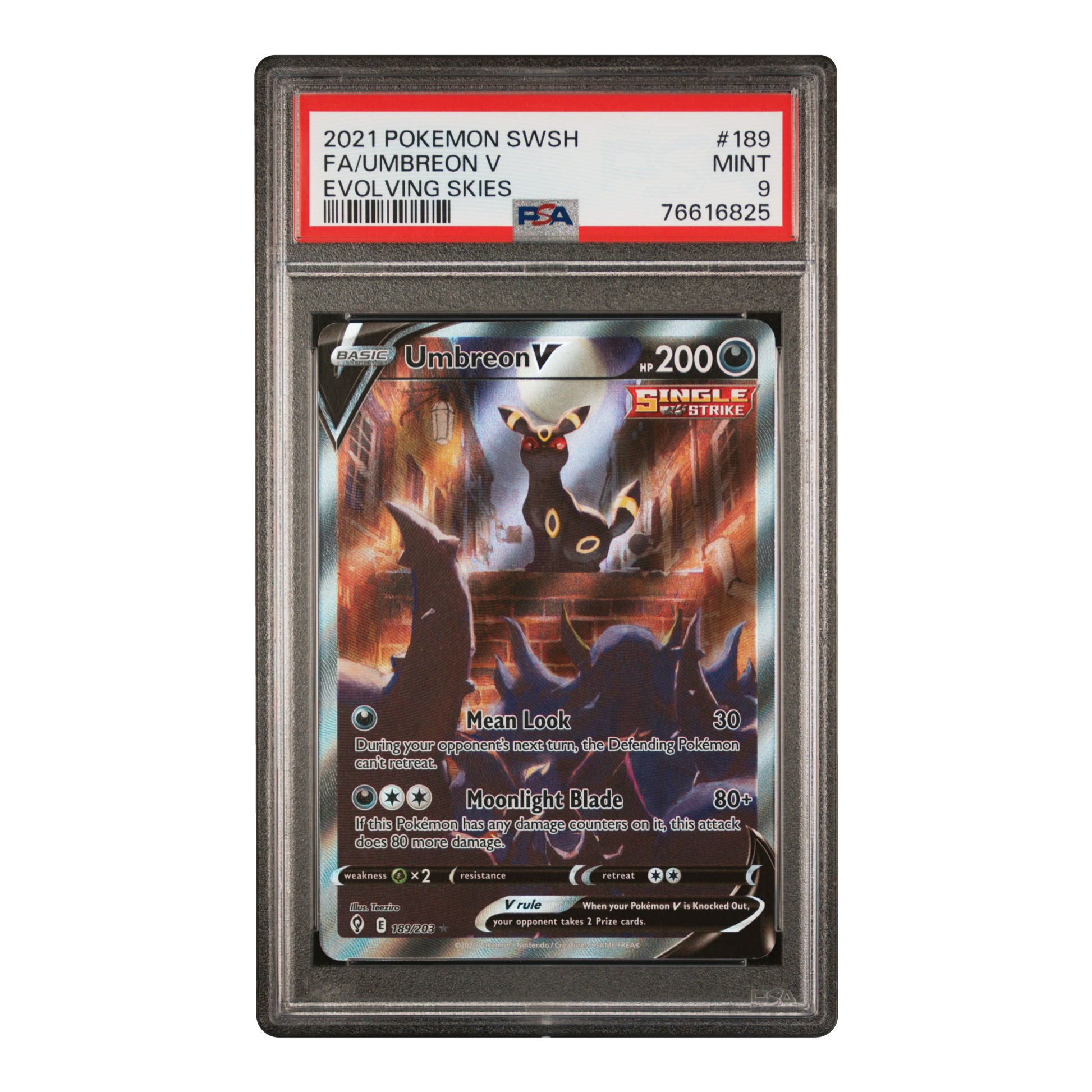 Umbreon V EVS 189/203 PSA9