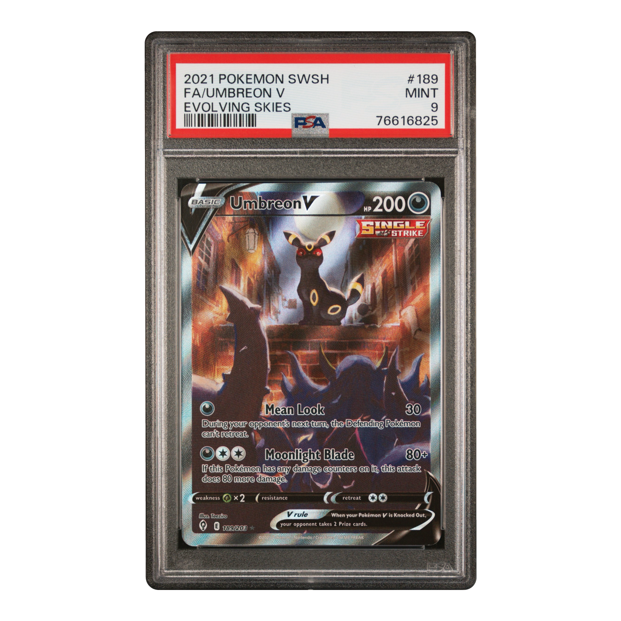 Umbreon V EVS 189/203 PSA9