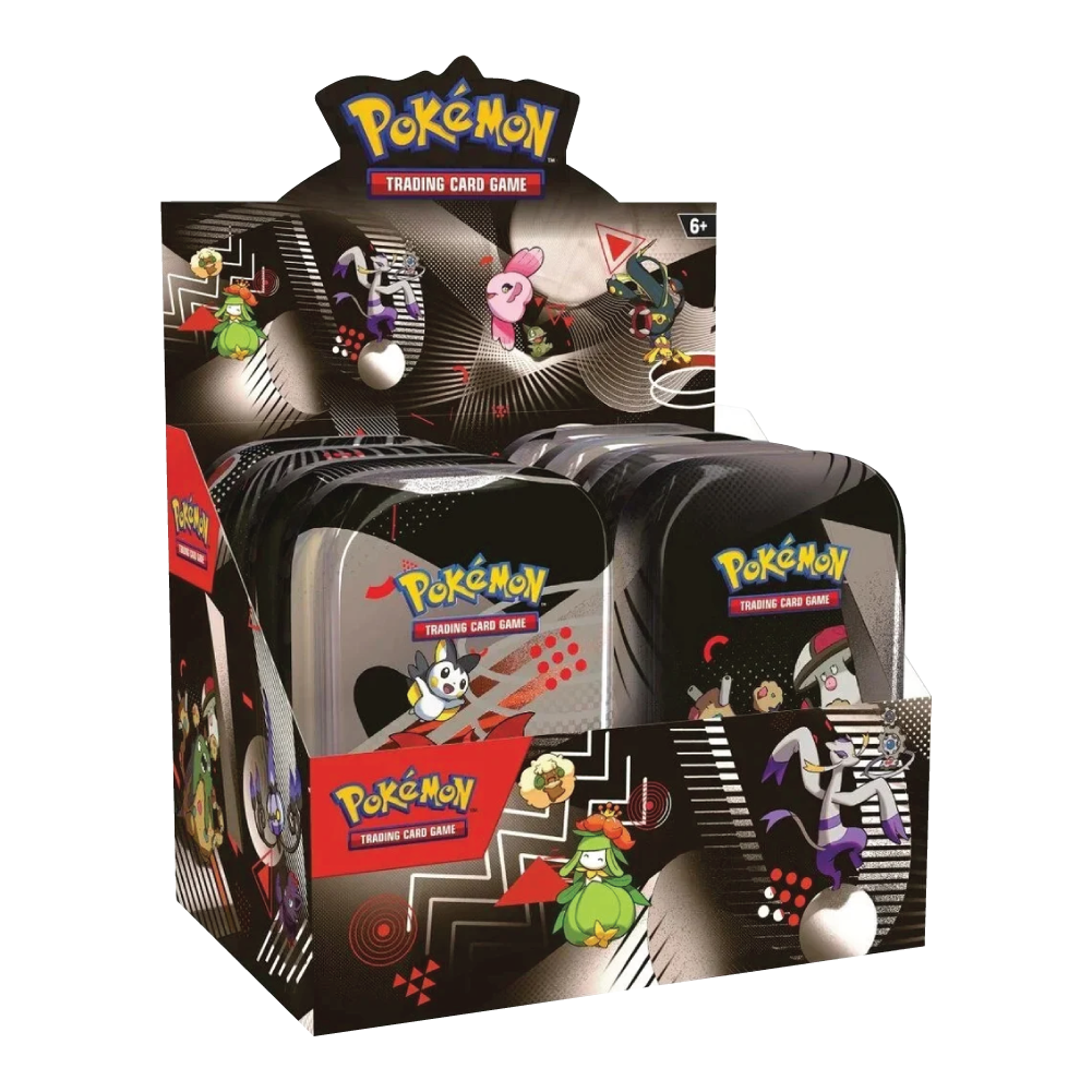 Black Bolt &amp; White Flare Unova Mini Tin Display