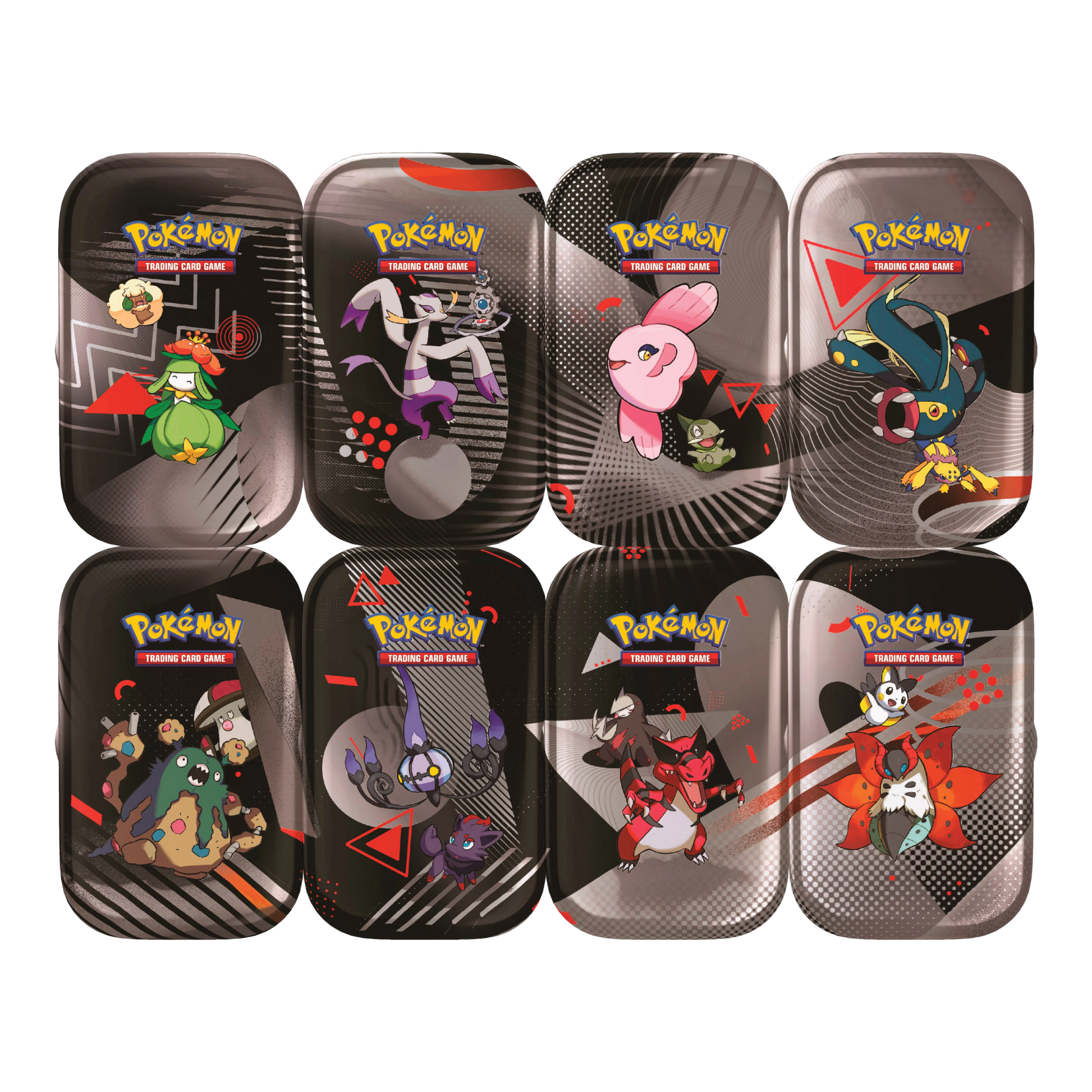 Black Bolt &amp; White Flare Unova Mini Tin Display