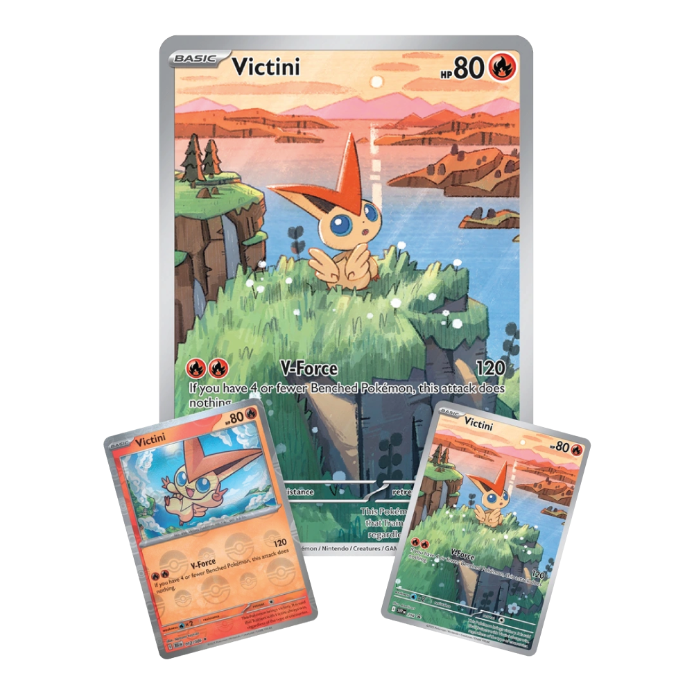 Black Bolt & White Flare Unova Victini Illustration Collection