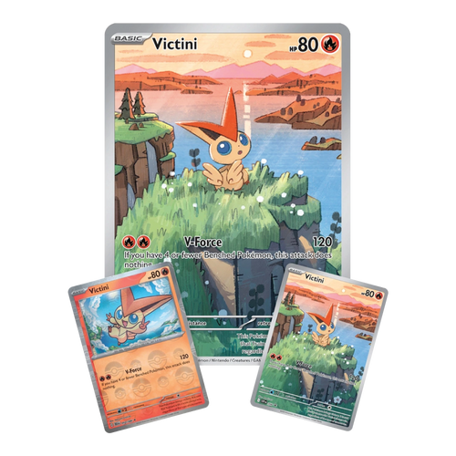Black Bolt & White Flare Unova Victini Illustration Collection