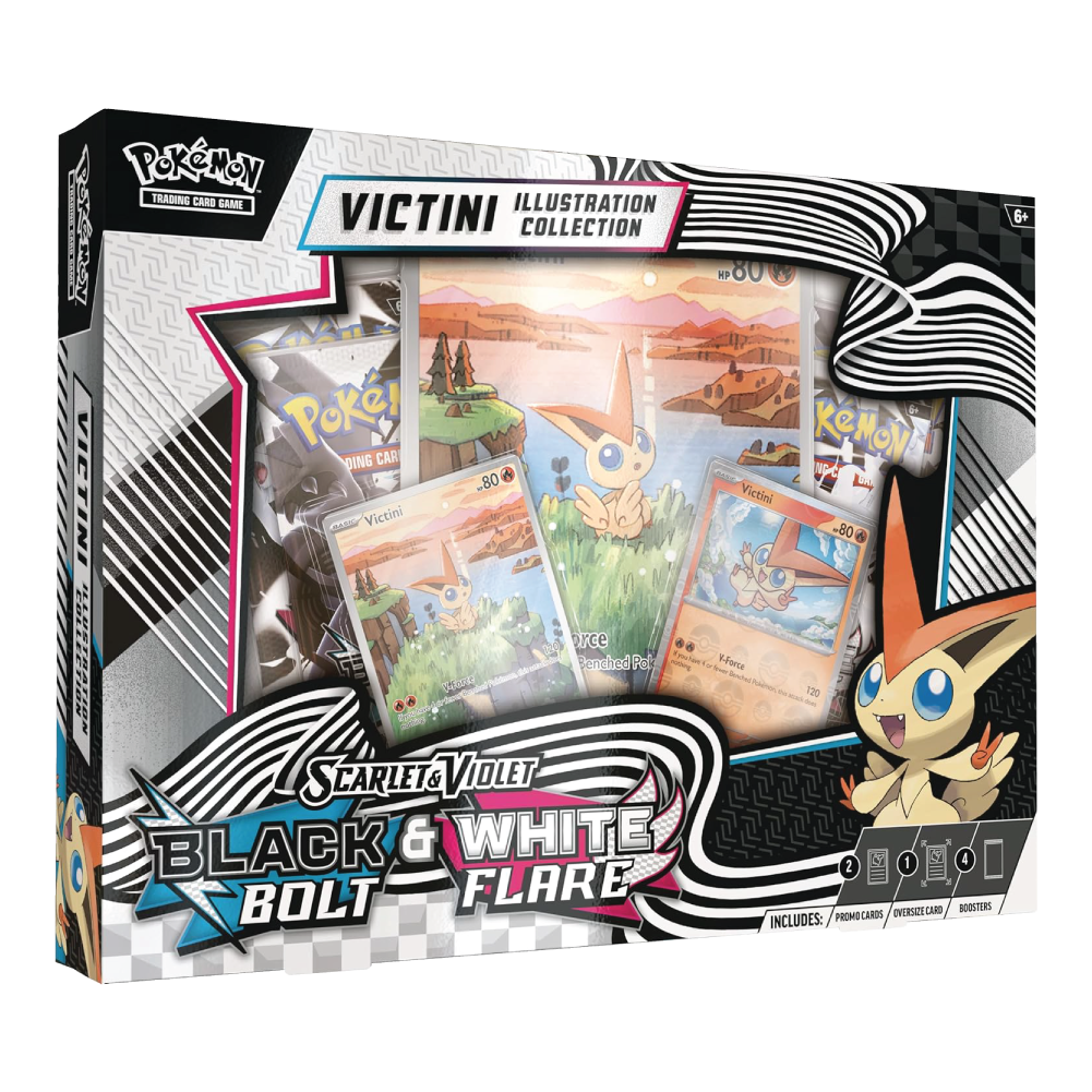 Black Bolt & White Flare Unova Victini Illustration Collection
