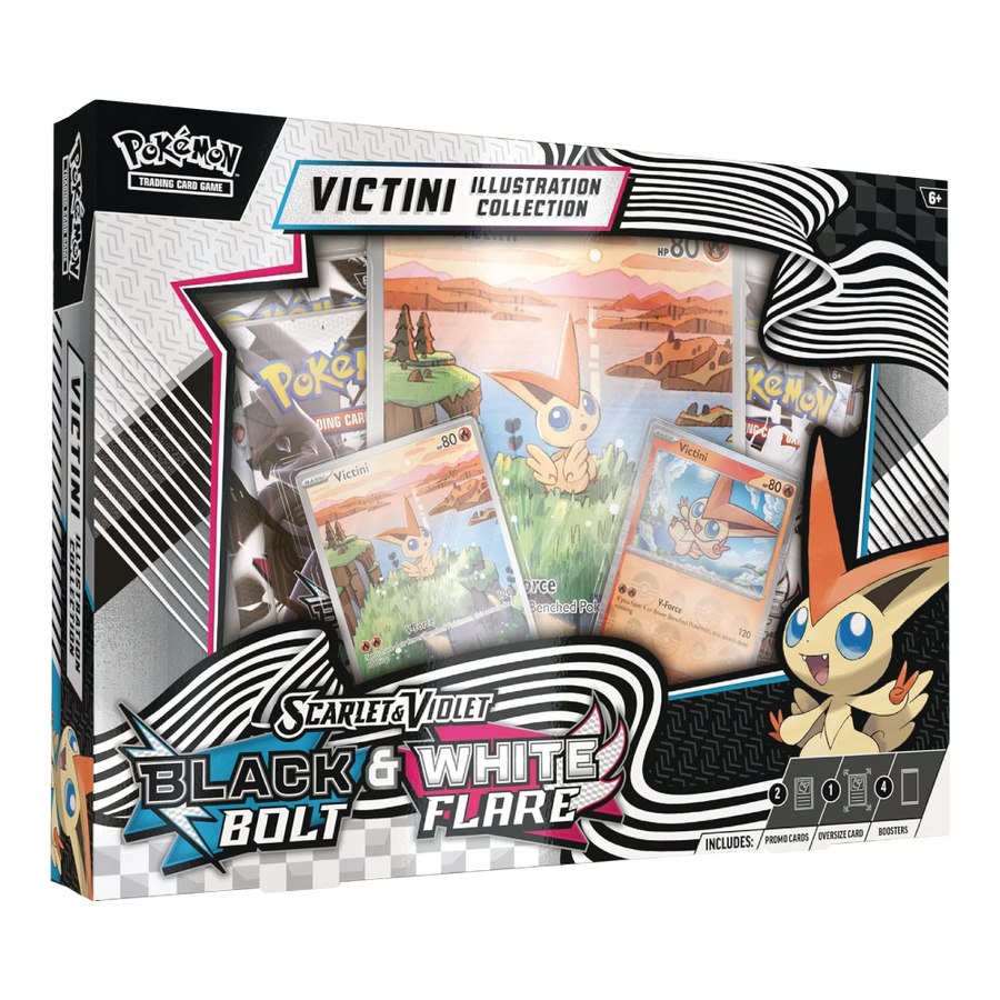 Black Bolt & White Flare Unova Victini Illustration Collection