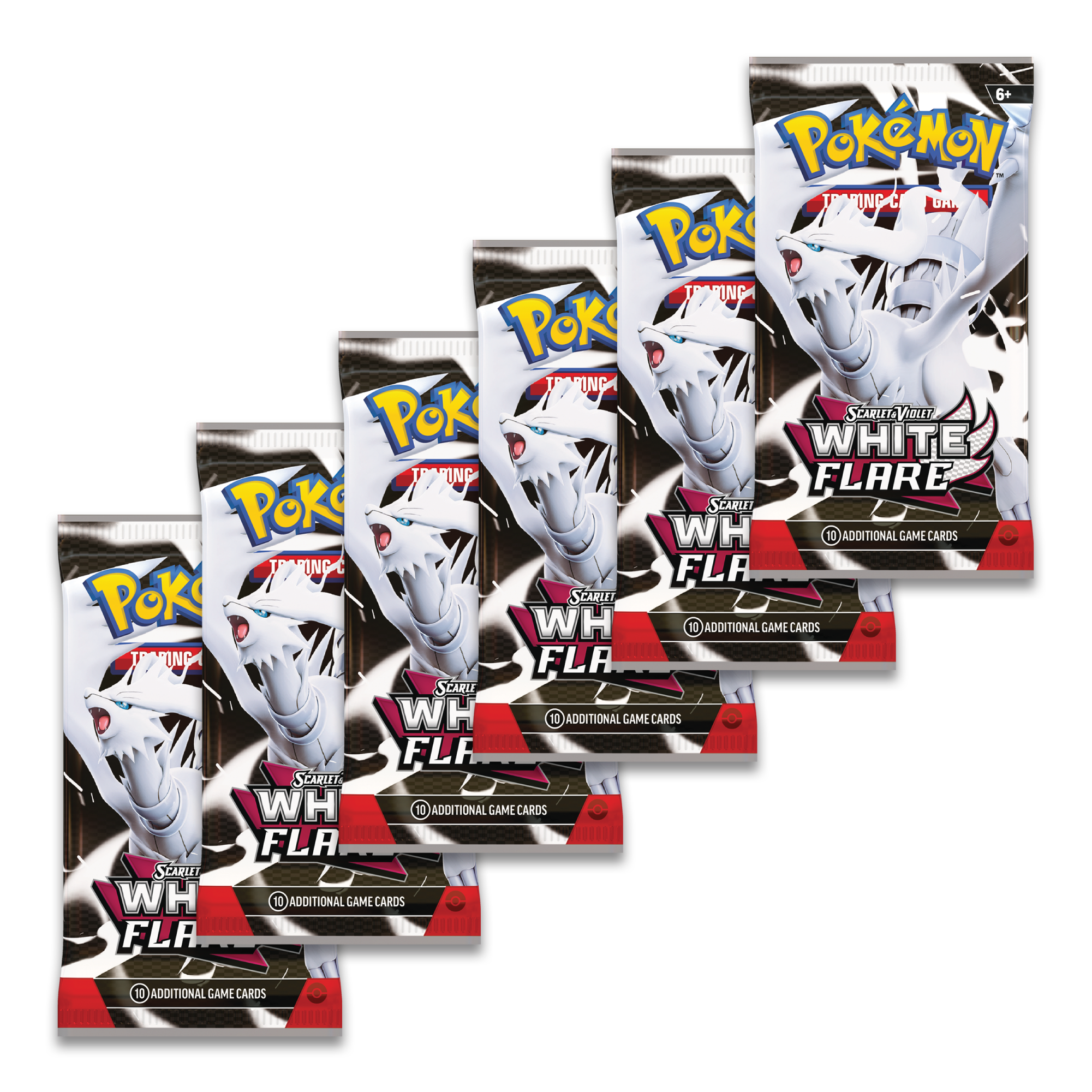 6 Pokémon TCG White Flare Booster Packs