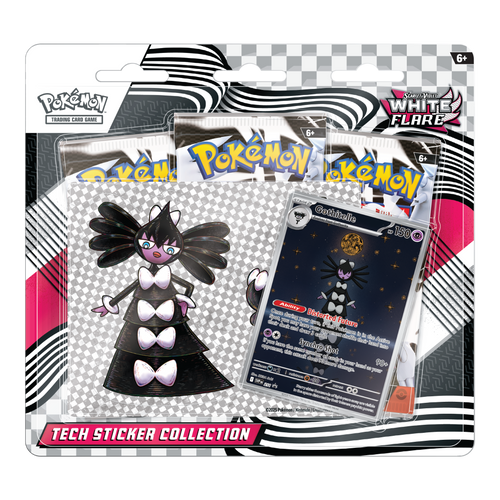 White Flare Tech Sticker Collection Gothitelle