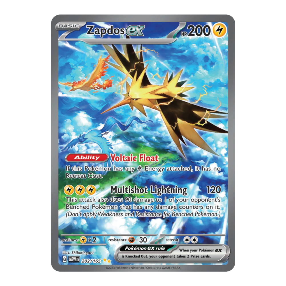Zapdos ex MEW 202/165