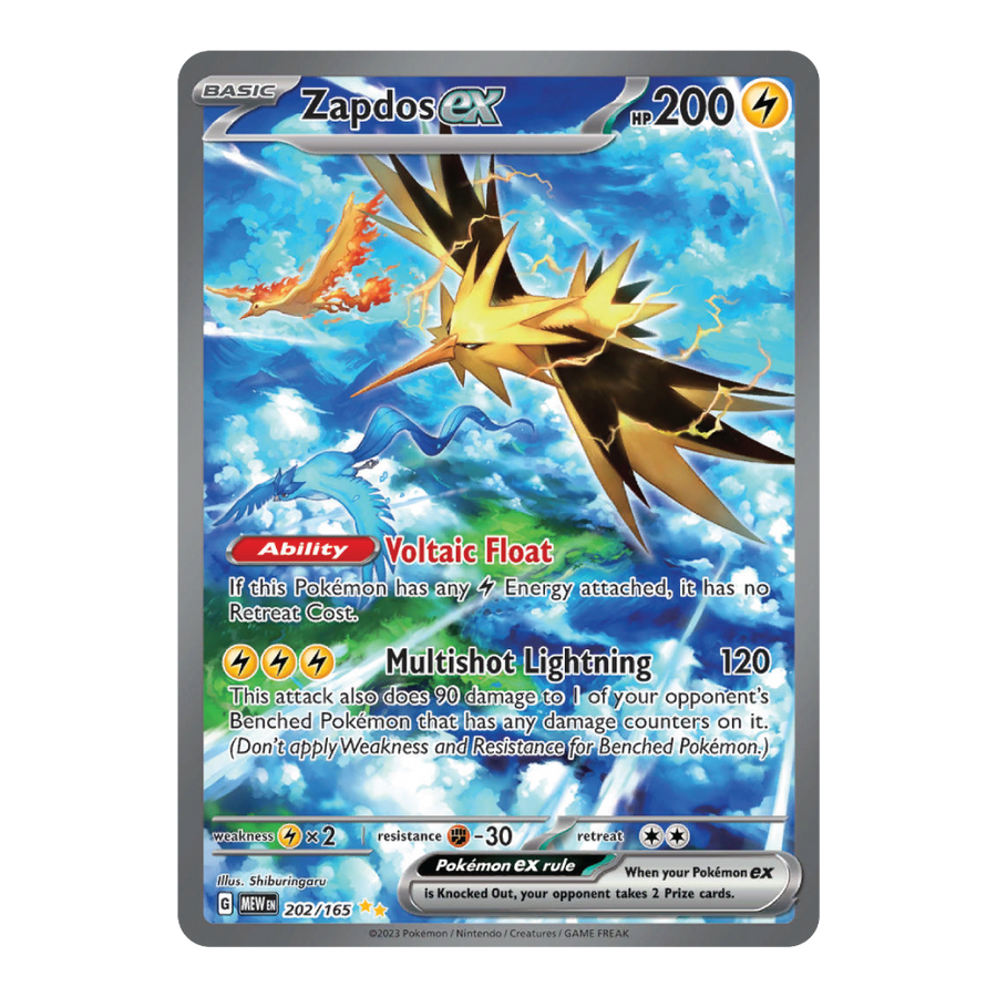 Zapdos ex MEW 202/165